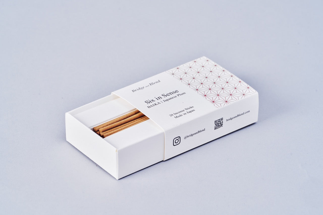 【千年の日本の香り】Six in Sense|BAIKA|スティック香 ミニ寸 20本入り 天然