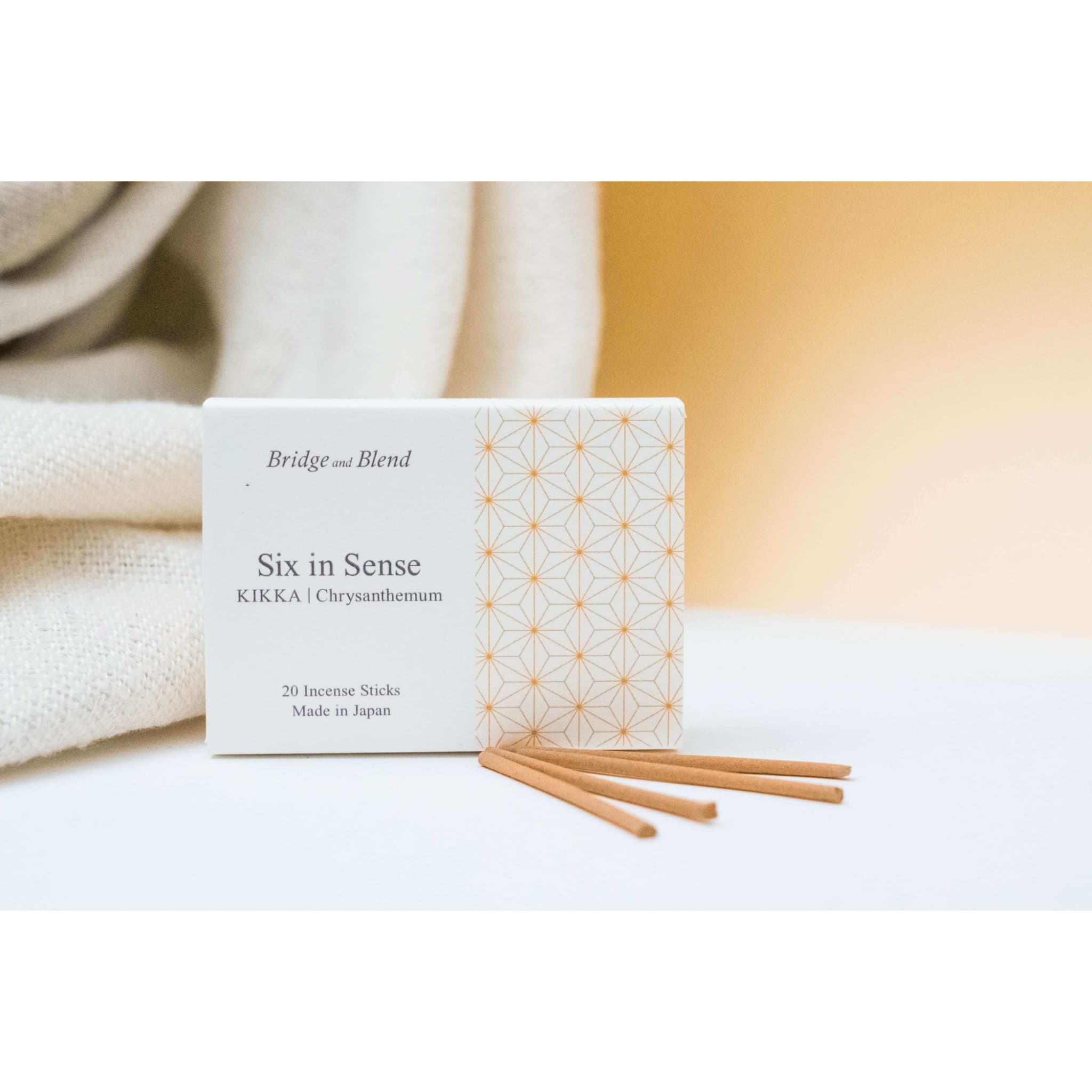 Six in Sense | KIKKA | Mini Stick Incense, 20 Sticks, Natural