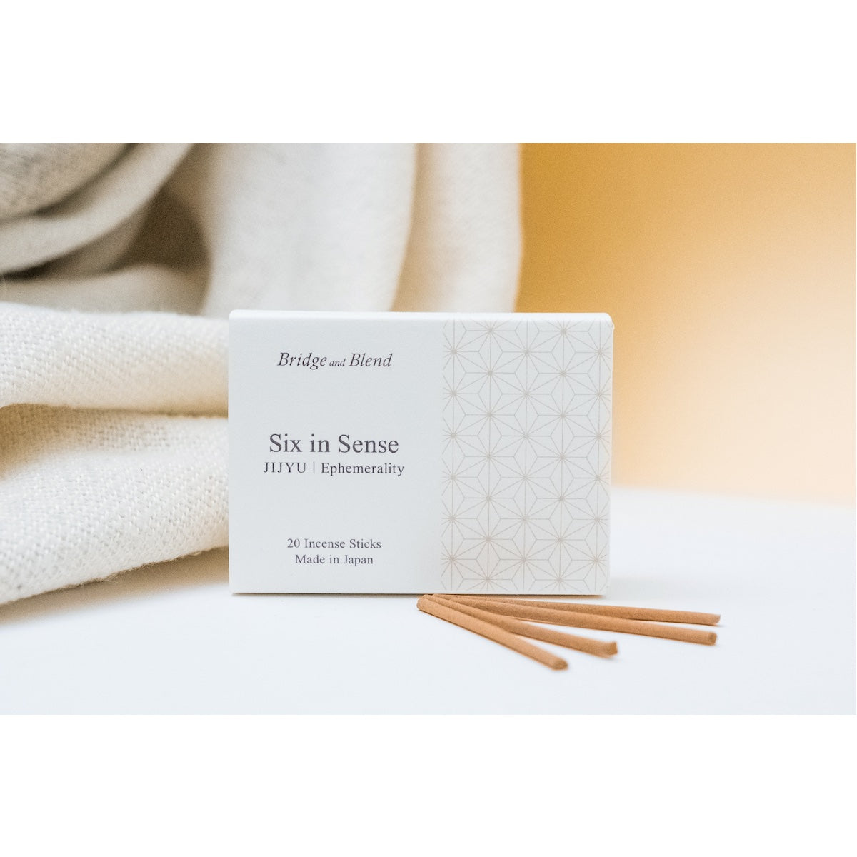 Six in Sense | JIJYU | Mini Stick Incense, 20 Sticks, Natural