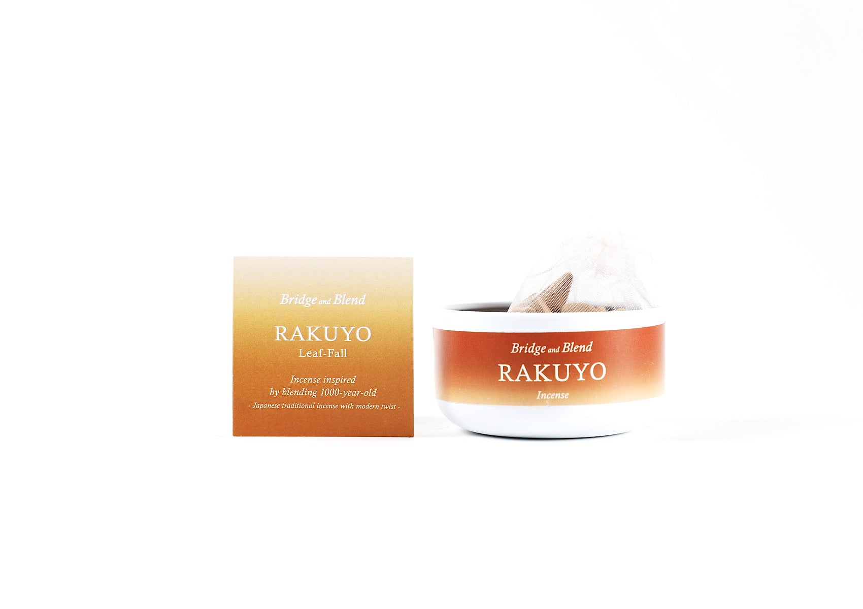 【お香】 RAKUYO | 落葉（フルサイズ）コーン型 20個入り 天然 ハンドメイド
